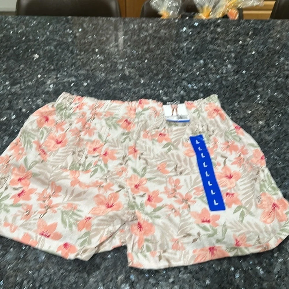Briggs New York Pink and White Bermudas Relaxed Fit